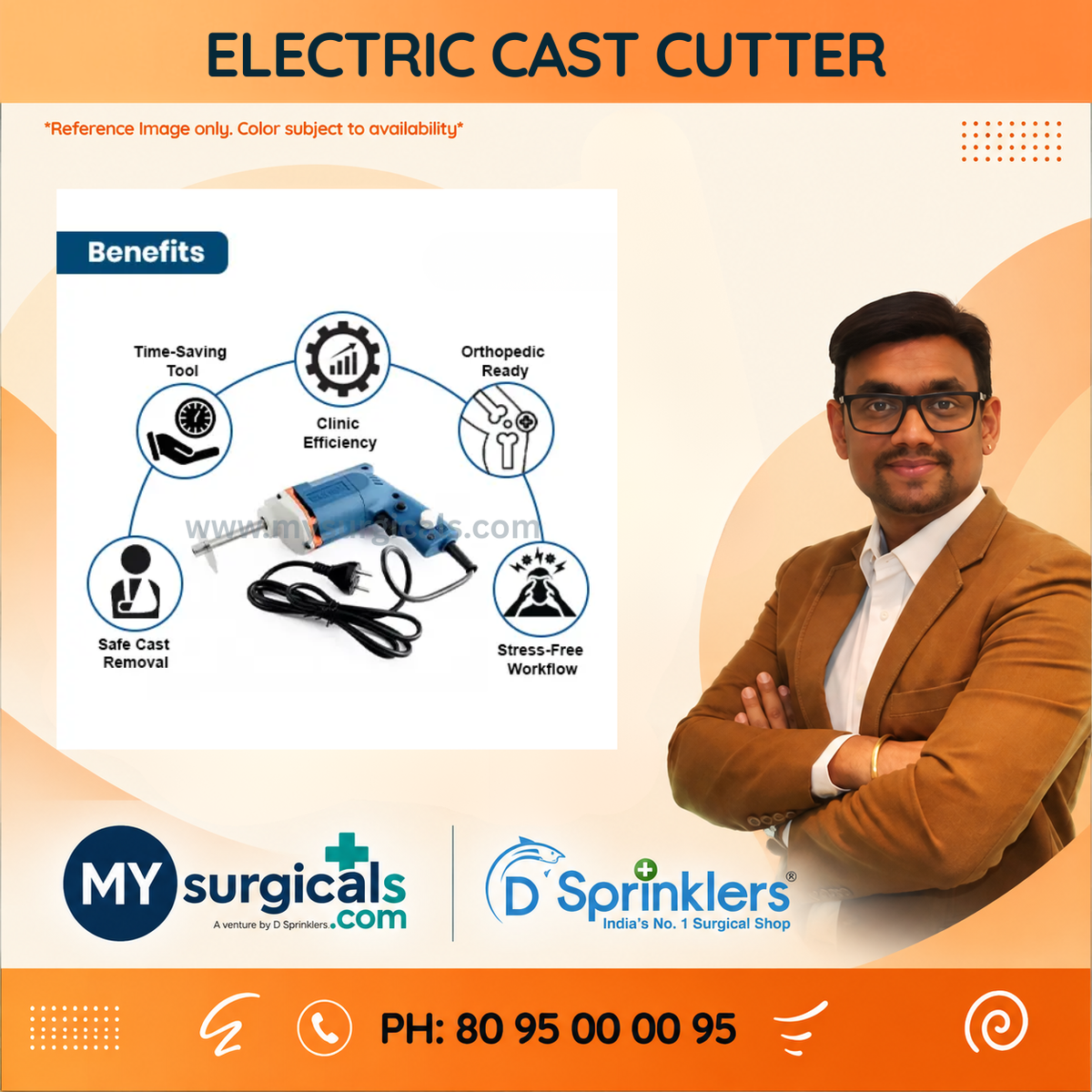 Electric Cast Cutter for Safe Orthopedic Cast Removal