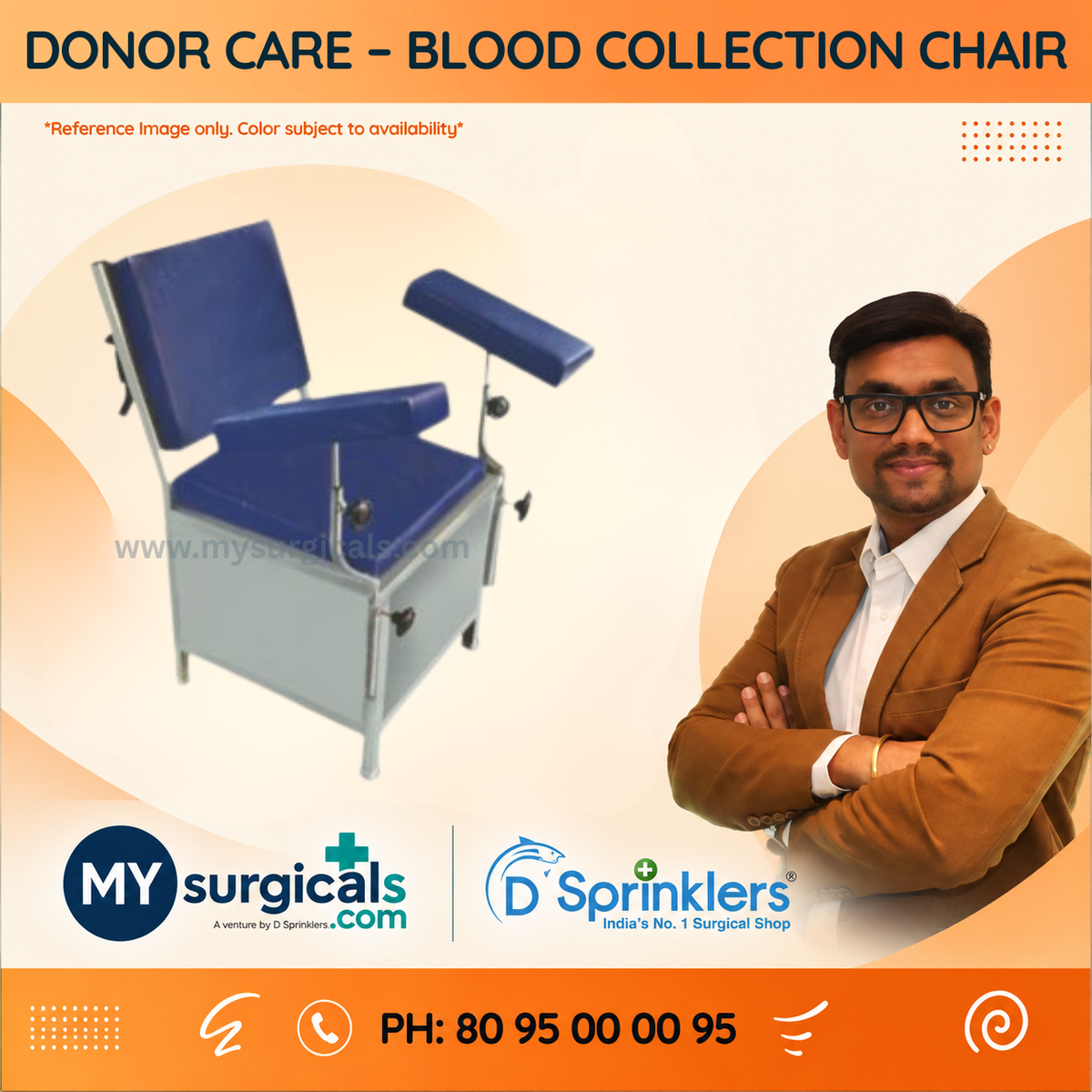 Blood Collection Chair for Comfortable Donor Care