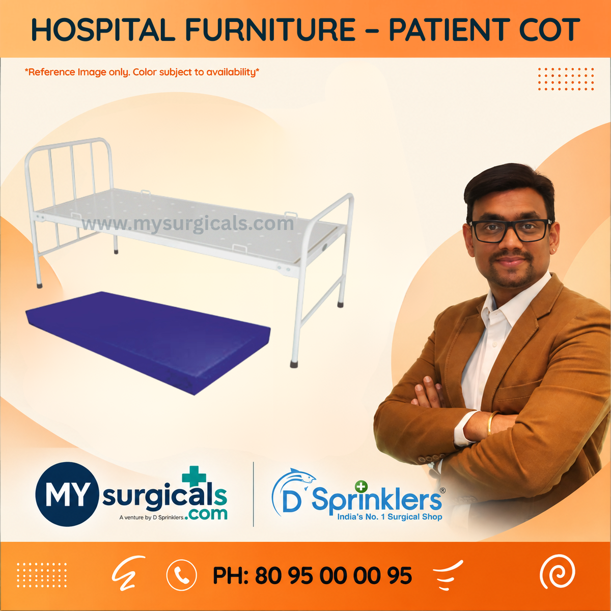 Patient Cot for Everyday Hospital Care