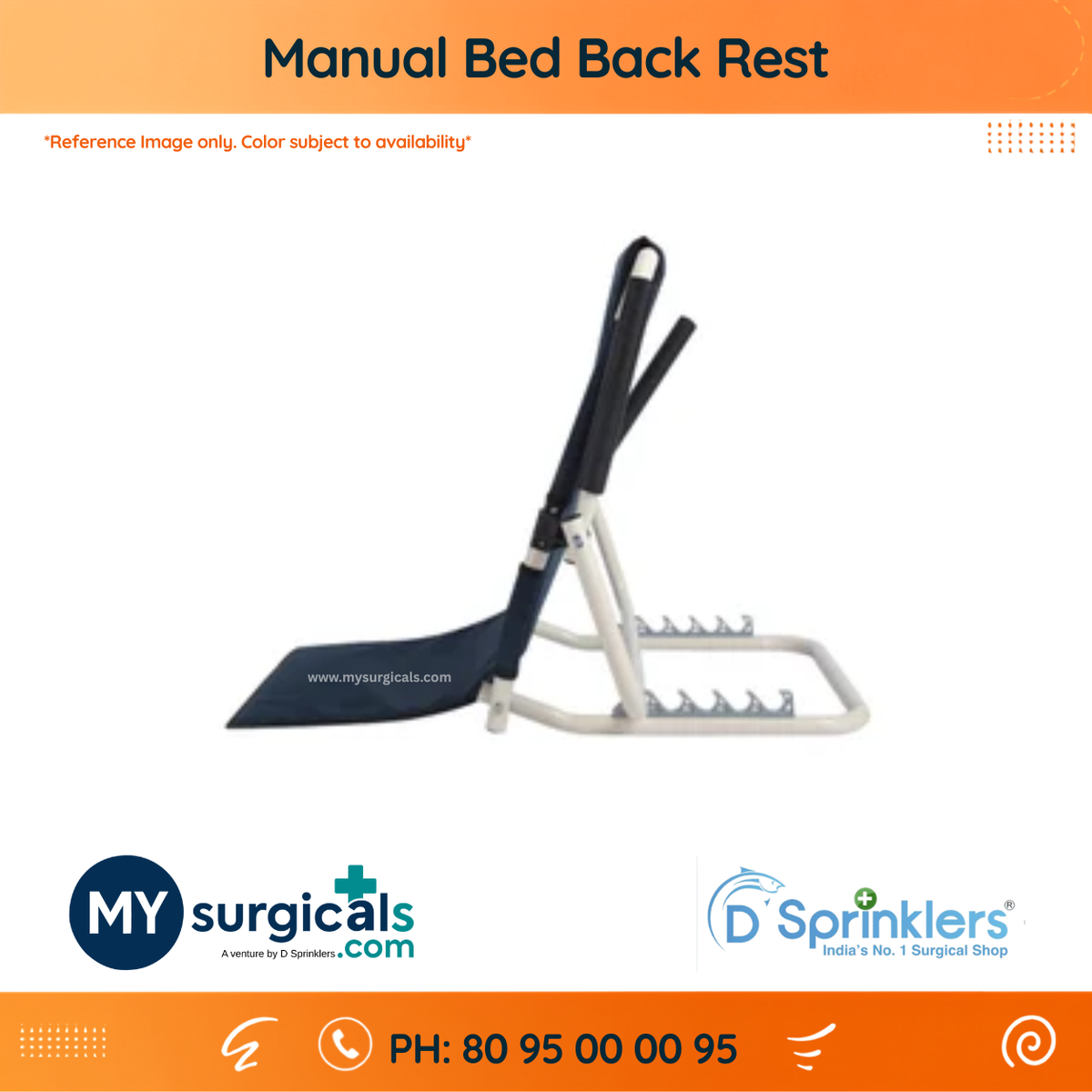 Comfortable Bed Back Support for Patients with Handle Option