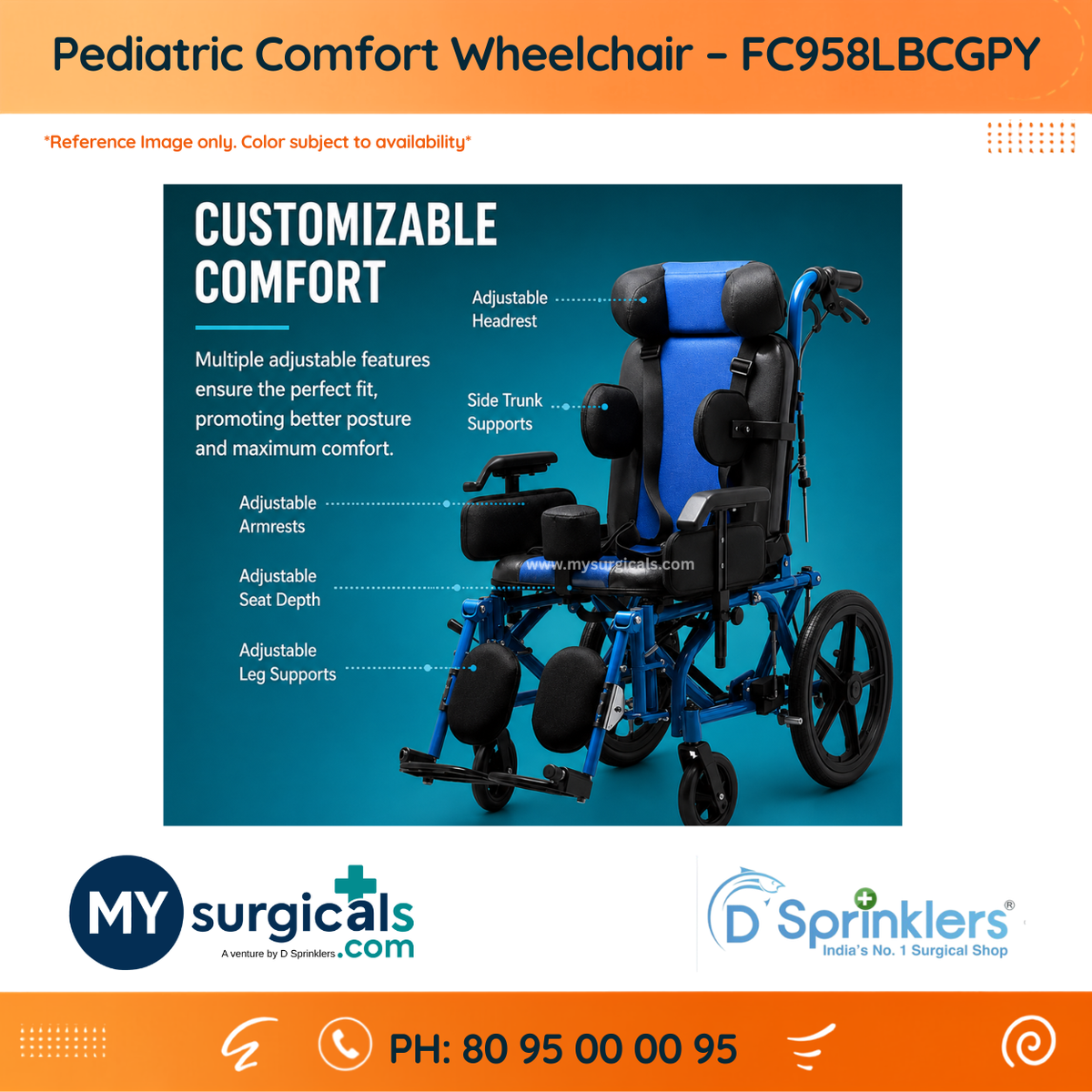 Pediatric Wheelchair - Comfortable Seating for Young Users