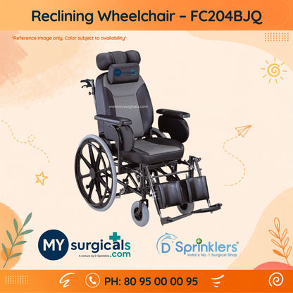 Reclining Wheelchair FC204BJQ Powder Coated