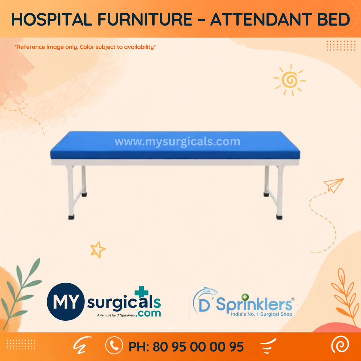 Attendant Rest Bed for Comfortable Hospital Stay