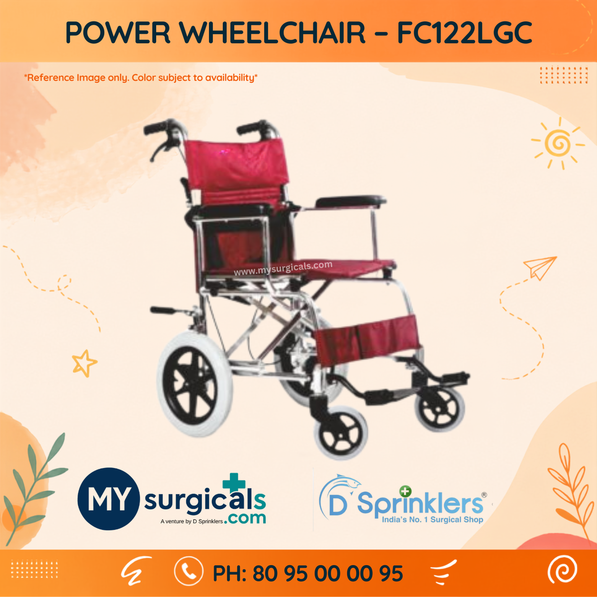Powered Electric Wheelchair - Comfortable & Convenient Mobility Solution