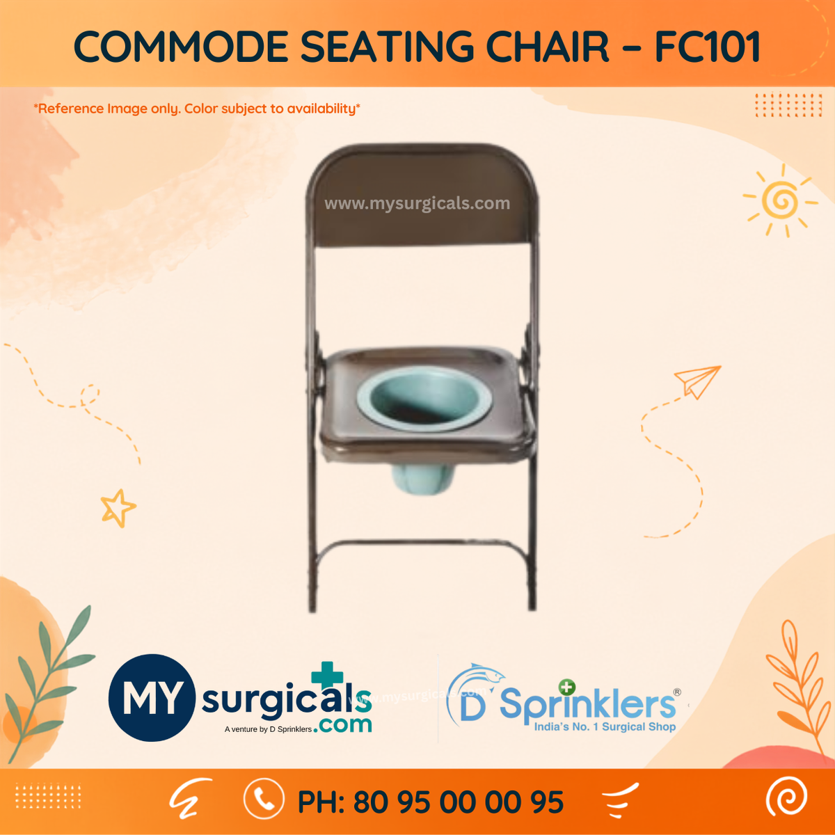 Commode Seating Chair - Practical Toileting Support for Everyday Use