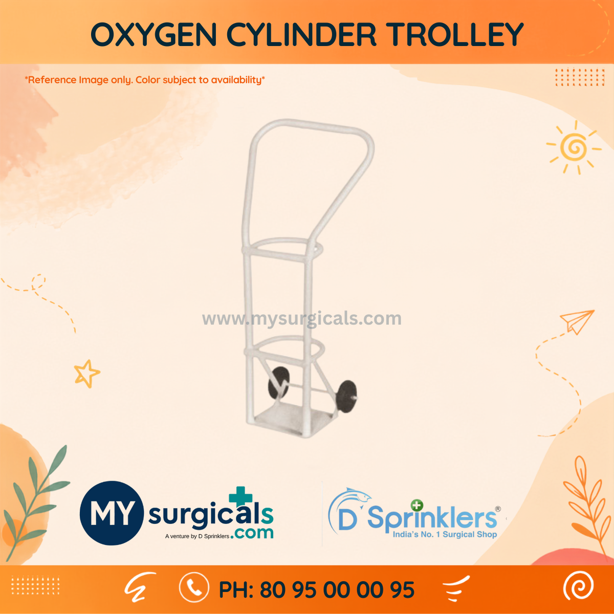 Oxygen Cylinder Trolley