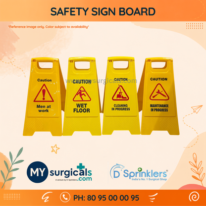 Safety Sign Board for Clear Workplace Hazard Awareness