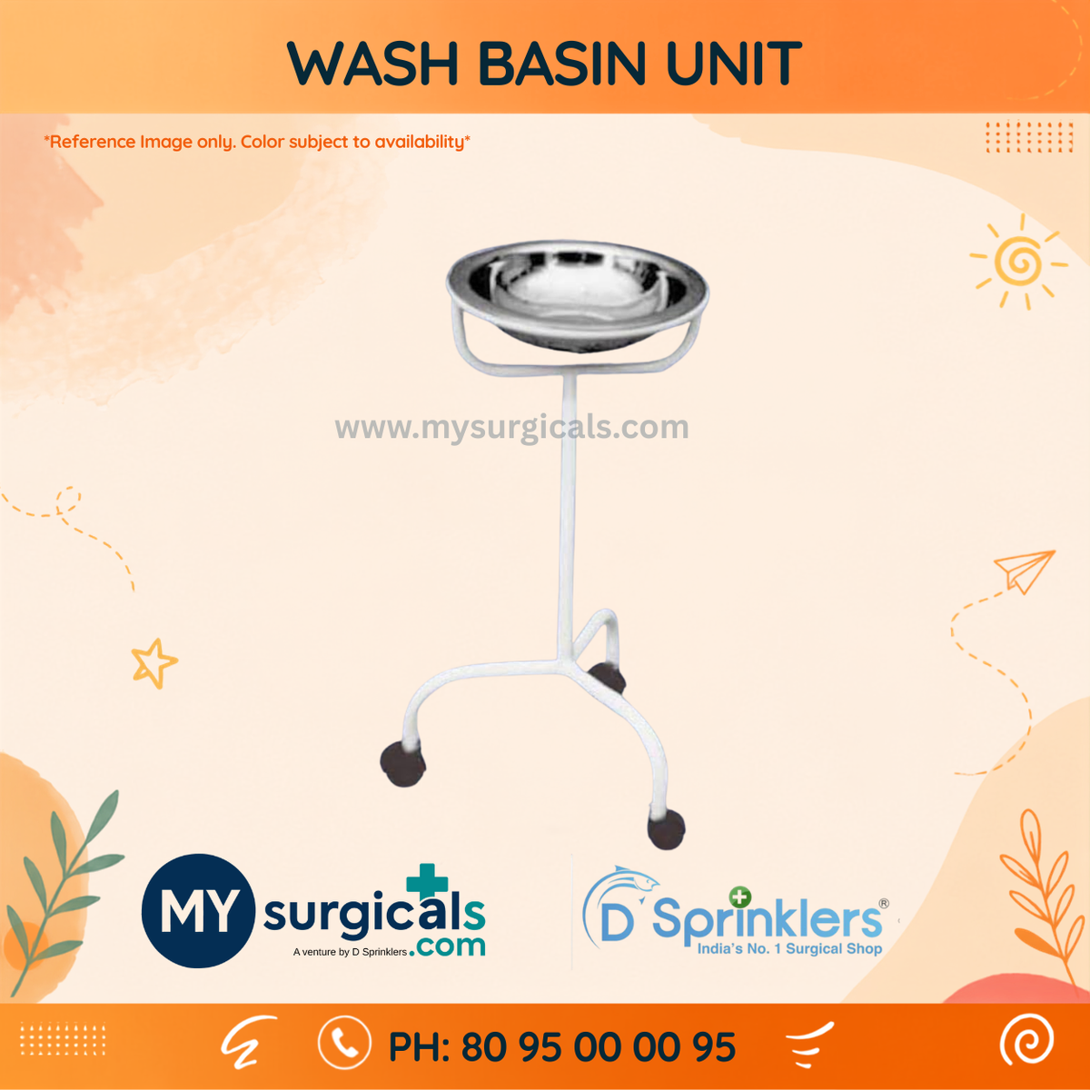 Wash Basin Unit for Hygienic Healthcare Environments