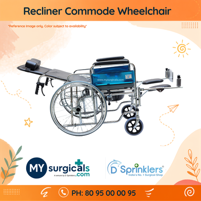 Recliner Commode Wheelchair