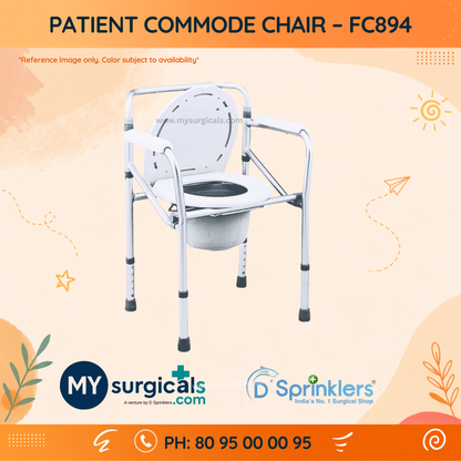 Patient Commode Chair for Comfortable Everyday Care