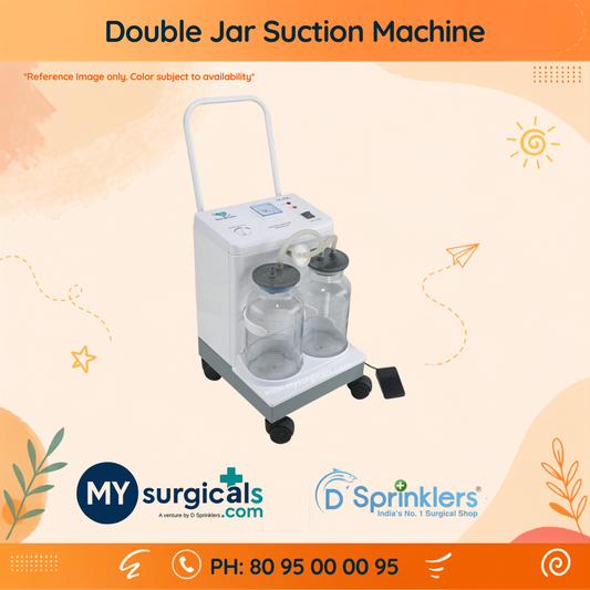 Double Jar Suction Machine 1/4, 1/2 and 1 HP