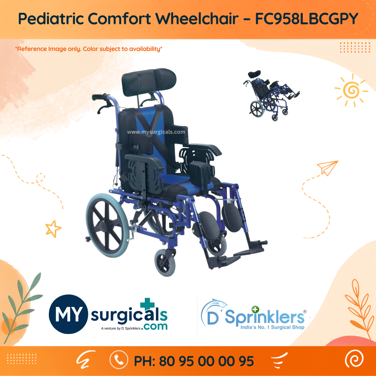 Pediatric Wheelchair - Comfortable Seating for Young Users