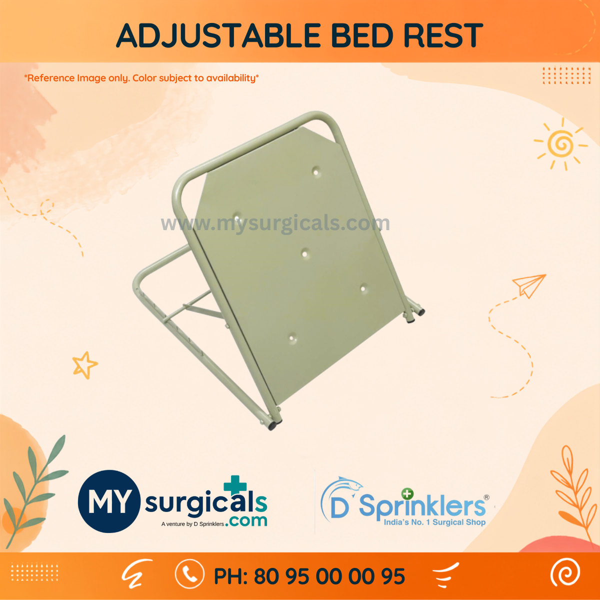 Adjustable Bed Rest for Comfortable Patient Positioning