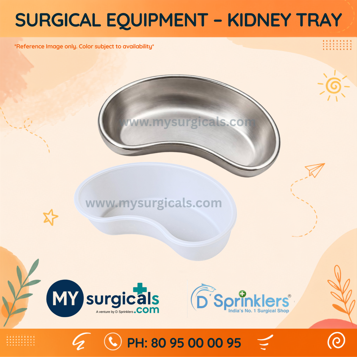 Surgical Kidney Tray for Convenient Clinical Procedures