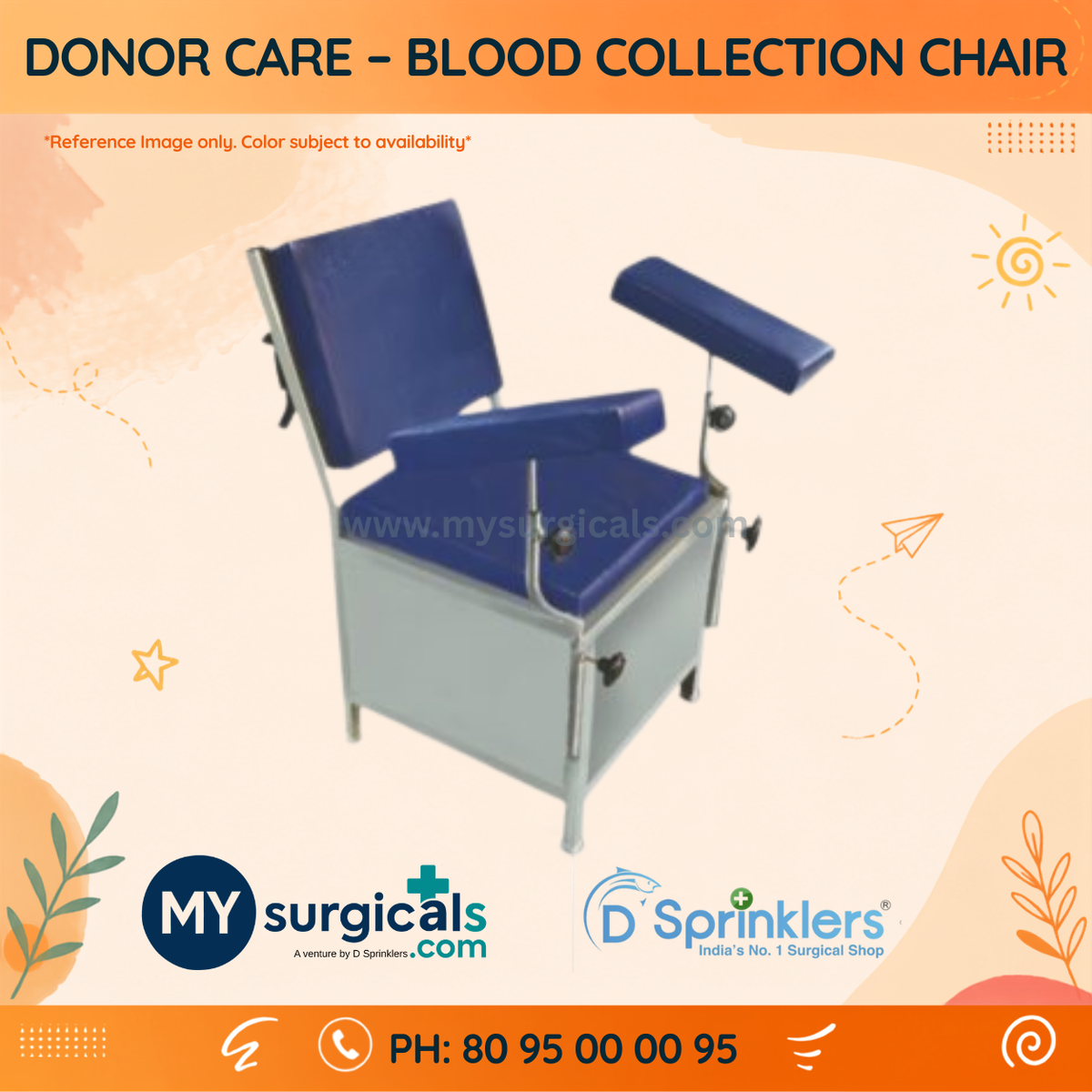 Blood Collection Chair for Comfortable Donor Care