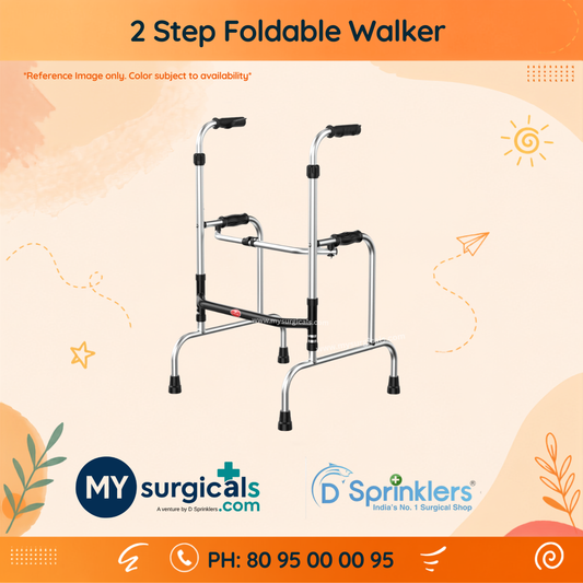 2 Step Foldable Walker for Comfort and Care