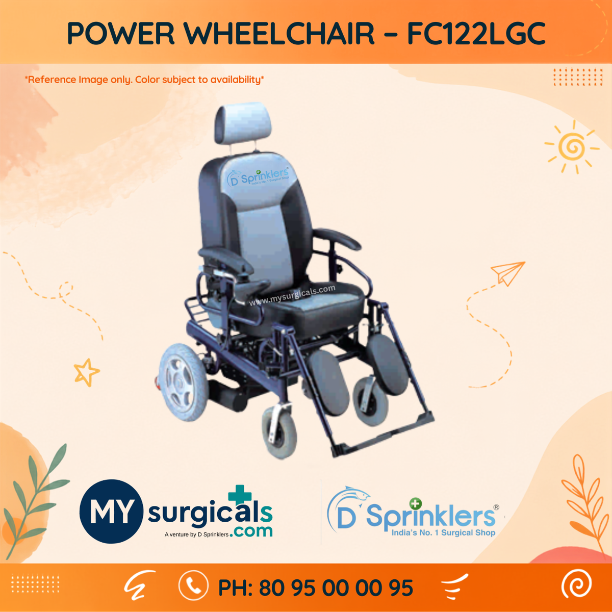 Power Wheelchair FC122LGC – Electric Mobility Solution