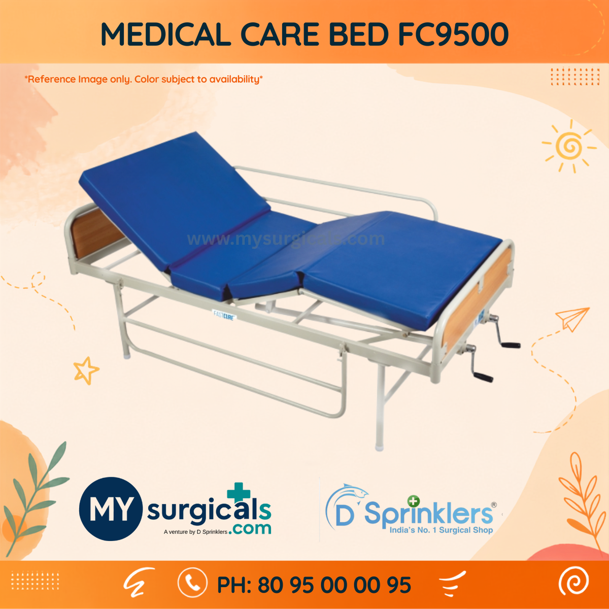 Medical Care Bed for Comfortable Patient Recovery