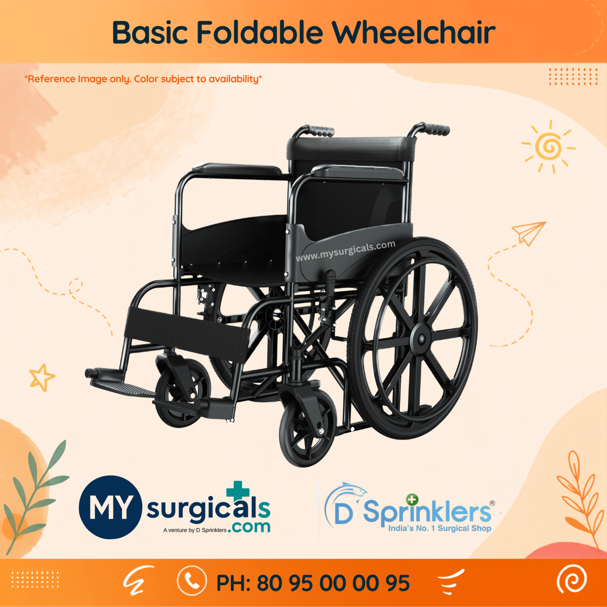 Basic Foldable Wheelchair
