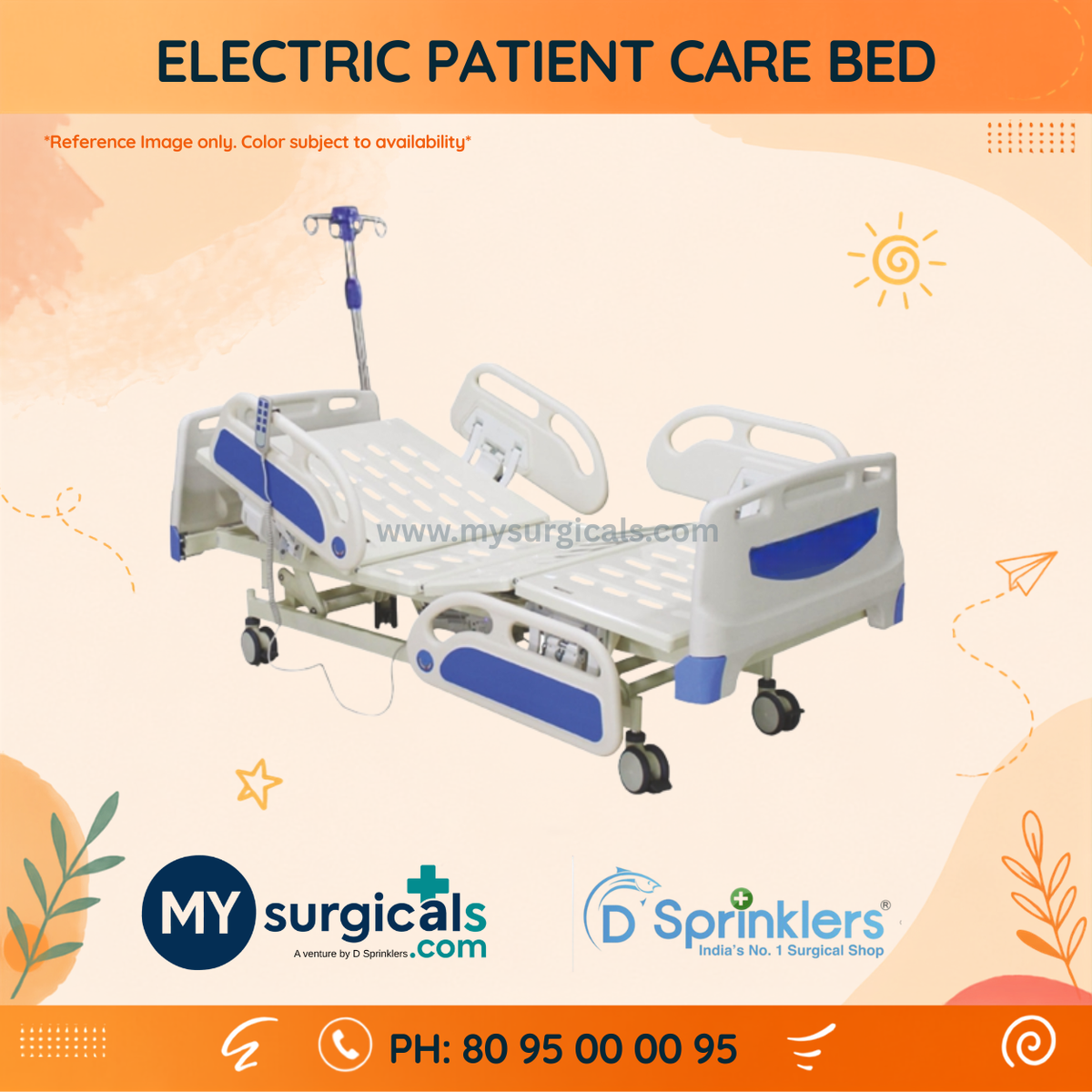 Electric Patient Care Bed for Enhanced Comfort