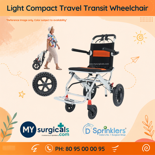 Light Compact Travel Transit Flight/Train Wheelchair
