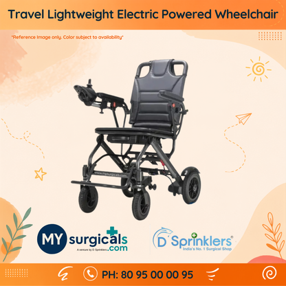 Light Travel Electric Battery Powered Wheelchair with Assistant Remote