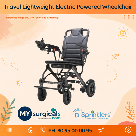 Light Travel Electric Battery Powered Wheelchair with Assistant Remote
