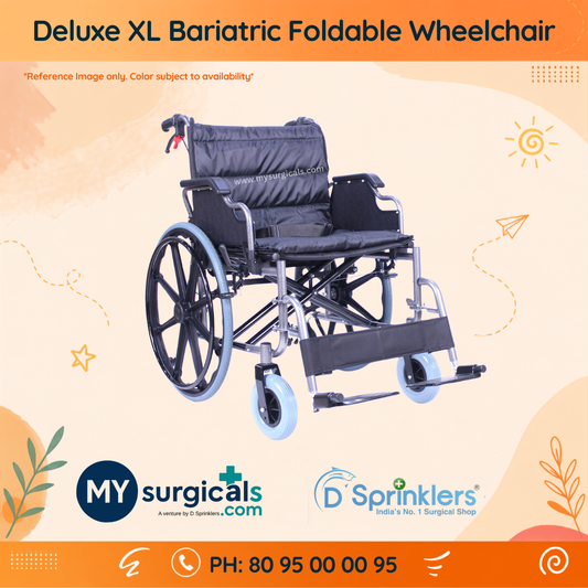 Deluxe XL Bariatric Heavy Duty Foldable Wheelchair