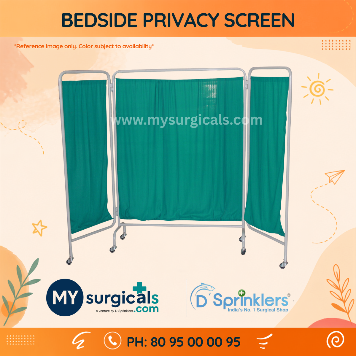 Bedside Privacy Screen for Patient Comfort