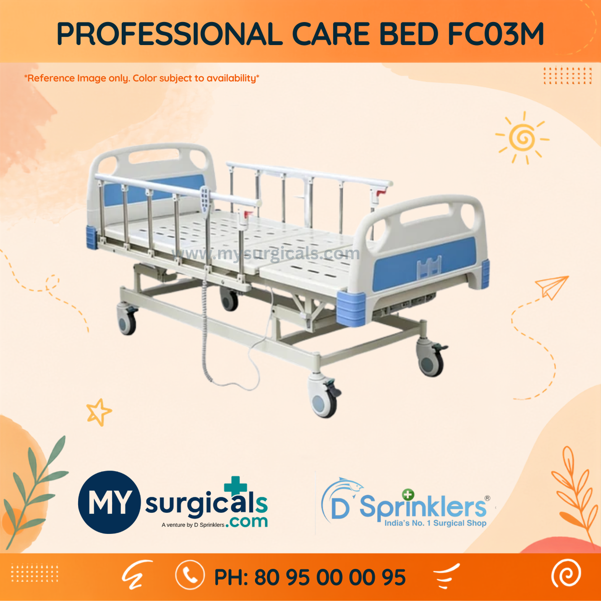 Professional Care Bed for Comfortable Patient Support