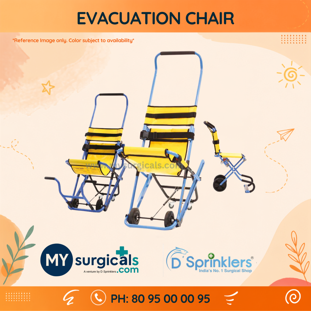 Emergency Evacuation Chair for Safe Building Evacuation