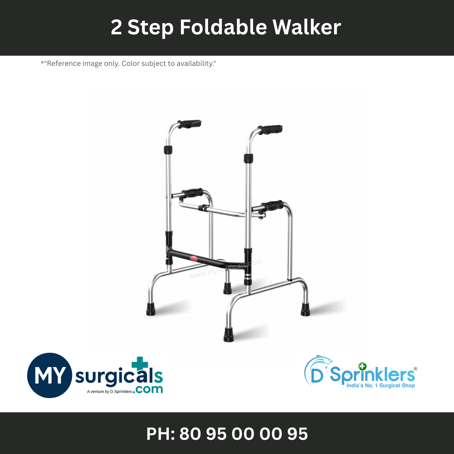 2 Step Foldable Walker for Comfort and Care