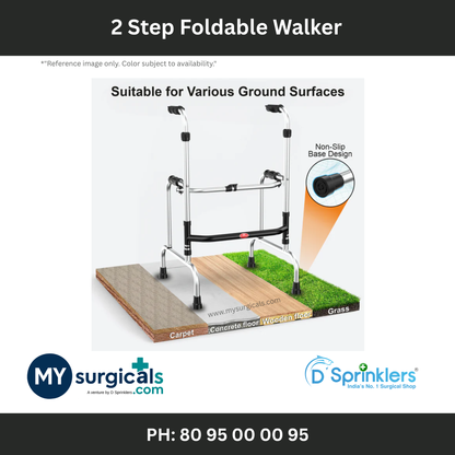 2 Step Foldable Walker for Comfort and Care