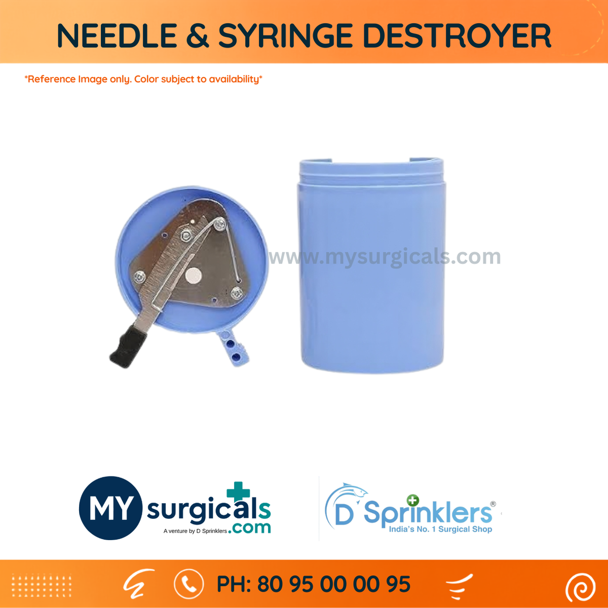 Needle & Syringe Destroyer for Safe Sharps Disposal