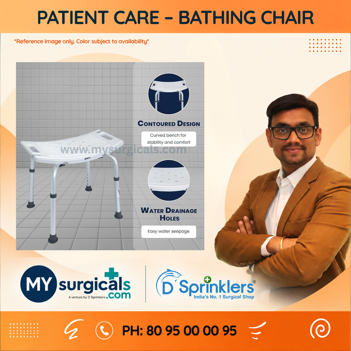 Shower Chair for Comfortable & Safer Bathing