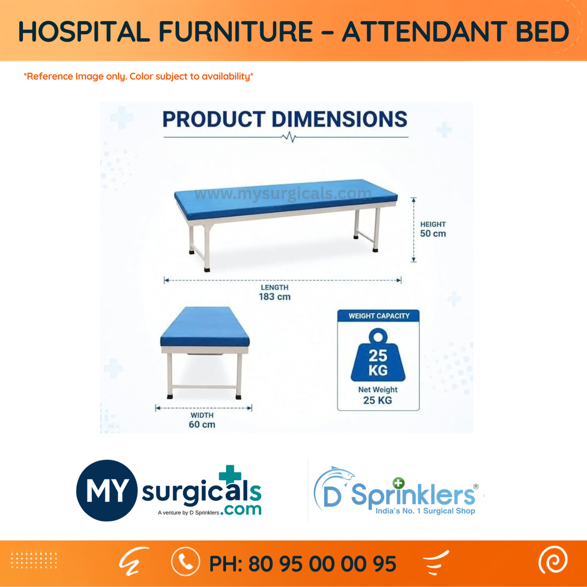 Attendant Rest Bed for Comfortable Hospital Stay