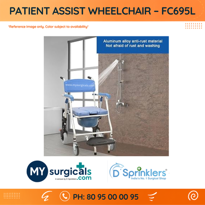 Patient Assist Wheelchair for Mobility & Personal Care