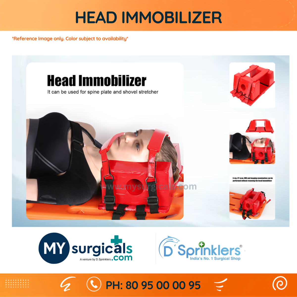 HEAD IMMOBILIZER Emergency Head Immobilizer for Secure Patient Support