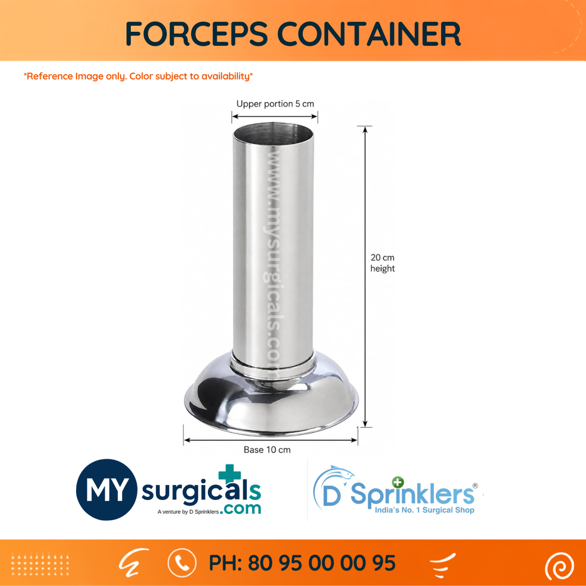 Forceps Container for Safe Surgical Instrument Handling