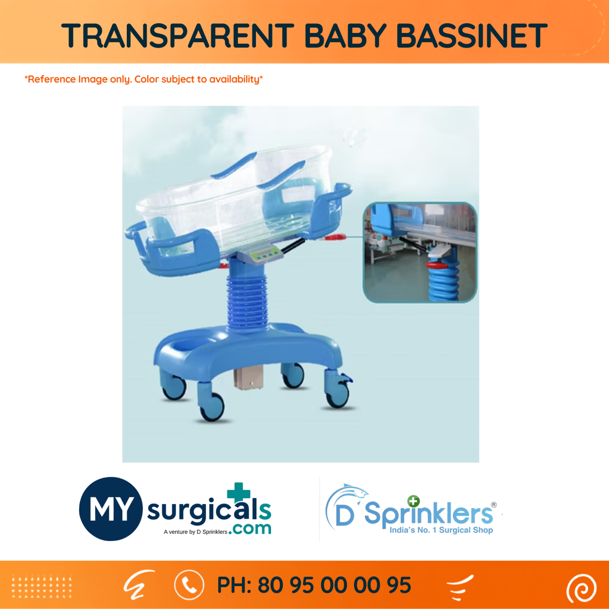 Transparent Baby Bassinet for Safe Newborn Care