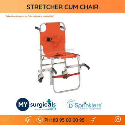 Emergency Stretcher Cum Chair for Patient Transport