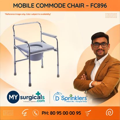Mobile Commode Chair for Convenient Patient Care