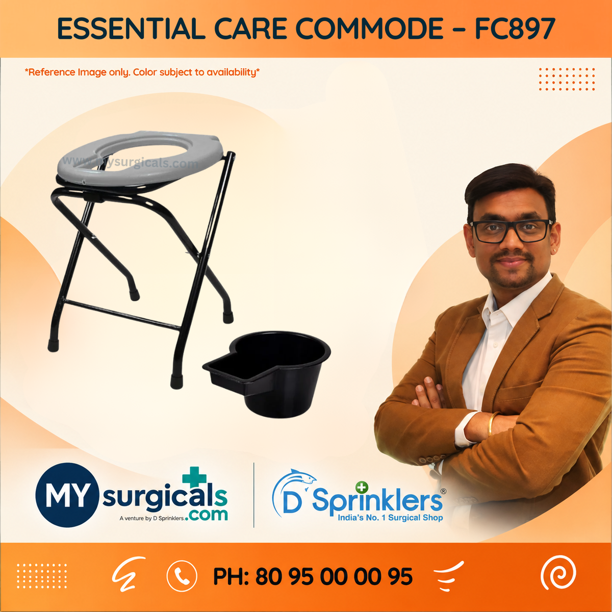 Essential Care Commode for Comfortable Patient Use