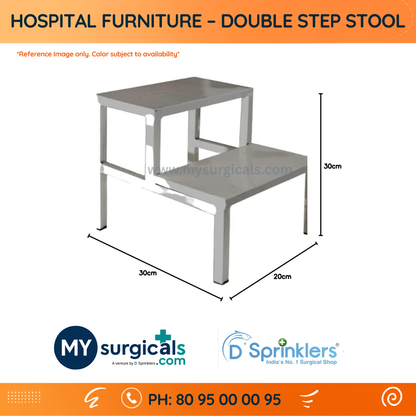 Double Step Stool for Safe Hospital Access