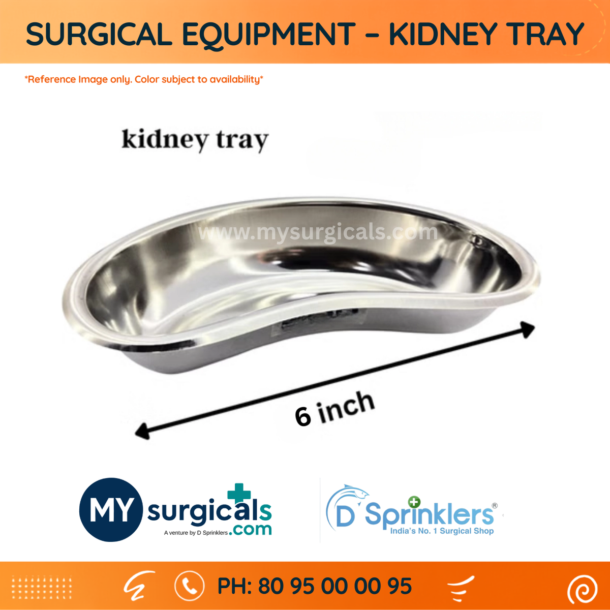 Surgical Kidney Tray for Convenient Clinical Procedures