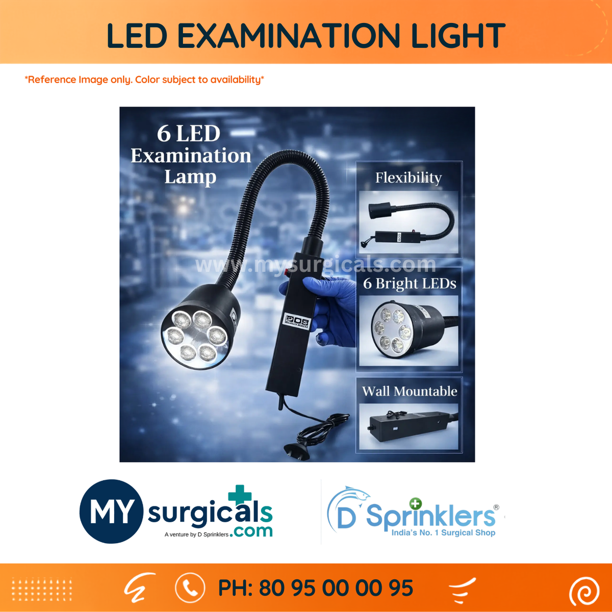 LED Examination Light for Clear Clinical Visibility
