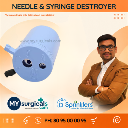 Needle & Syringe Destroyer for Safe Sharps Disposal