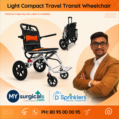 Light Compact Travel Transit Flight/Train Wheelchair