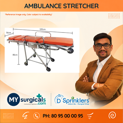 Emergency Ambulance Stretcher for Patient Transport