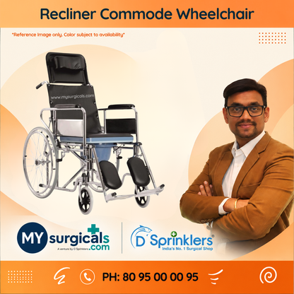 Recliner Commode Wheelchair